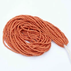 11SB935-PMR: Preciosa Czech Seed Bead Permalux Orange Matte 11/0 - 1 Hank