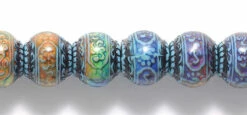12MB169: Mirage Mood Bead Blue Mystique 12.5x11mm - 1 Piece