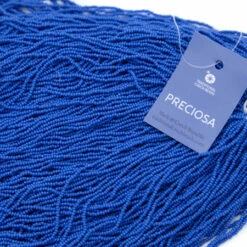 13SB168-C: Preciosa Czech Seed Bead Charlotte Opaque Teal Blue - Color # 33220 - 18 Hanks