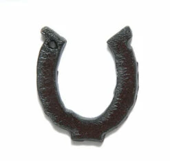 1LR007: Rusted Iron Pendant Horse Shoe 25mm - 1 Piece