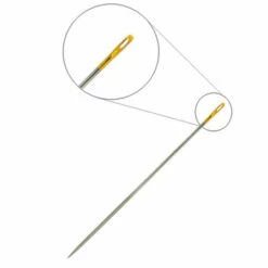 2FI281-10: Japanese Beading Needle Gold Eye #10 .53x33mm - 25 Pieces Per Packag