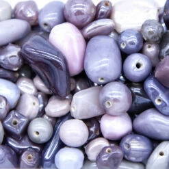 2VE596-LR: India All Mixed Up Light Purple/amethyst Family Luster - 200 Gram Pack