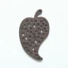 48WC816-58R: Cut Wood Leaf With Dots 48mm Dark Finish - 3 Pieces 1 48WC816-58R: Cut Wood Leaf With Dots 48mm Dark Finish - 3 Pieces -Tailor Supplies Sales 2024 48WC816 58R PendantsandCharms WoodPendants