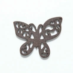 48WC819-58R: Cut Wood Butterfly 48mm Dark Finish - 3 Pieces