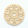 48WC821-51R: Cut Wood Circle With Cutouts 48mm Light Finish - 3 Pieces -Tailor Supplies Sales 2024 48WC821 51R PendantsandCharms WoodPendants