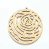 48WC824-51R: Cut Wood Circle Rose 48mm Light Finish - 3 Pieces