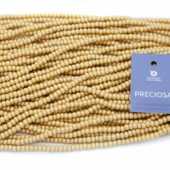 6SB928-P: Preciosa Czech Seed Bead Permalux Yellow Brown 6/0 - 36 Strings