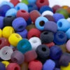 9IC202-ML: Crow MixTransparent & Opaque Matte 9.5-10mm Approximately 240 Pieces Per 200 Grams -Tailor Supplies Sales 2024 9IC202 ML Beads IndiaBeads