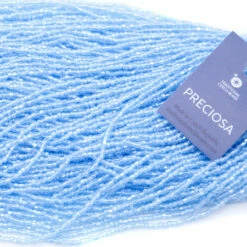 9SC362-TSX: Preciosa Czech Seed Bead 3-cut Transparent Light Aqua Sfinx 9/0 - Color # 66000 - 10 Hanks