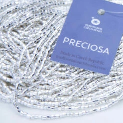 9SC813-SS: Preciosa Czech Seed Bead 3-cut Sterling Silver Plate 9/0