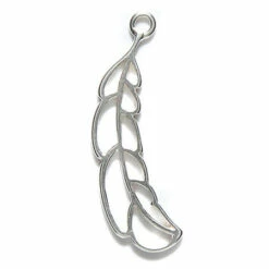 AM387: Amoracast Sterling Silver Eagle Feather 6x34mm 1 Piece