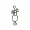 AM429: Amoracast Sterling Silver Cocktail Charm 17mm 1 Piece -Tailor Supplies Sales 2024 AM429 PendantsandCharms MetalCharms