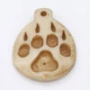 BN385-52: Bone Wolf Paw Print Pendant Antique 35x45mm - 5 Pieces -Tailor Supplies Sales 2024 BN385 52 PendantsandCharms BoneandHorn