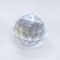 CD212-B30: Faceted Crystal Ball Pendant 30mm