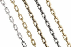 CH2614-AB: 6x10mm Angular Paperclip Cable Chain Antique Brass Plated Solid Hypoallergenic Brass- Sold In Half Foot (6 Inch) Increments