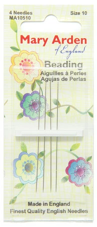 FI282-10M: Needle Mary Arden Beading #10 (MA105-10) 4 Pieces Per Package