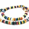 GA177-ASH: Rainbow Medley Ashanti Glass Saucer Beads 8mm 24 Inch Strand -Tailor Supplies Sales 2024 GA177 ASH thumbnail