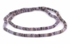 GA300-PSHL: Natural Shell Heishi Beads Lavender Purple 5mm 24 Inch Strand