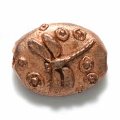 GG245-RGA: Green Girl Dragonfly Pebble Antique Rose Gold - 1 Piece