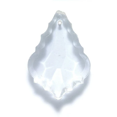 PL299-2: India Glass Faceted Baroque Crystal 33x48mm - 3 Pieces 3 PL299-2: India Glass Faceted Baroque Crystal 33x48mm - 3 Pieces