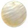 SH371: Cream Shell Pendant Flat Disc 30mm 1 Piece -Tailor Supplies Sales 2024 SH371 PendantsandCharms Shell