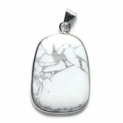 ST405-B: White Howlite Pendant Assorted 30x40mm Average - 1 Each