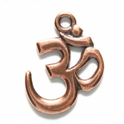 TC2297-AC: Tierracast Om Symbol 24mm Antique Copper - 1 Piece