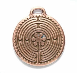 TC2325-AC: Tierracast Labyrinth Disc Antique Copper 26mm - 1 Piece