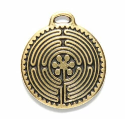 TC2325-AG: Tierracast Labyrinth Disc Antique Gold 26mm - 1 Piece