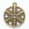 TC2371-AG: Tierracast Snowflake 25.5mm Antique Gold - 1 Piece -Tailor Supplies Sales 2024 TC2371 AG PendantsandCharms Pewter ChristmasandWinter