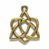 TC2390-AG: Tierracast Charm Trinity Heart Antique Gold 27mm - 1 Piece