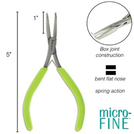 TL5918: Micro-Fine Bent-Chain Nose Pliers With Spring 5 Inch 4 TL5918: Micro-Fine Bent-Chain Nose Pliers With Spring 5 Inch - Image 2