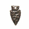VJ6079: Vintaj Natural Brass Native Arrowhead 10x19mm - 1 Piece -Tailor Supplies Sales 2024 VJ6079 PendantsandCharms MetalCharms